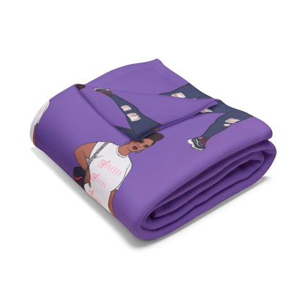 Jana Fleece Blanket - Show Off Your Fluff Collection featuring Plus Size Fluffy Girl Community Home Decor Printify 