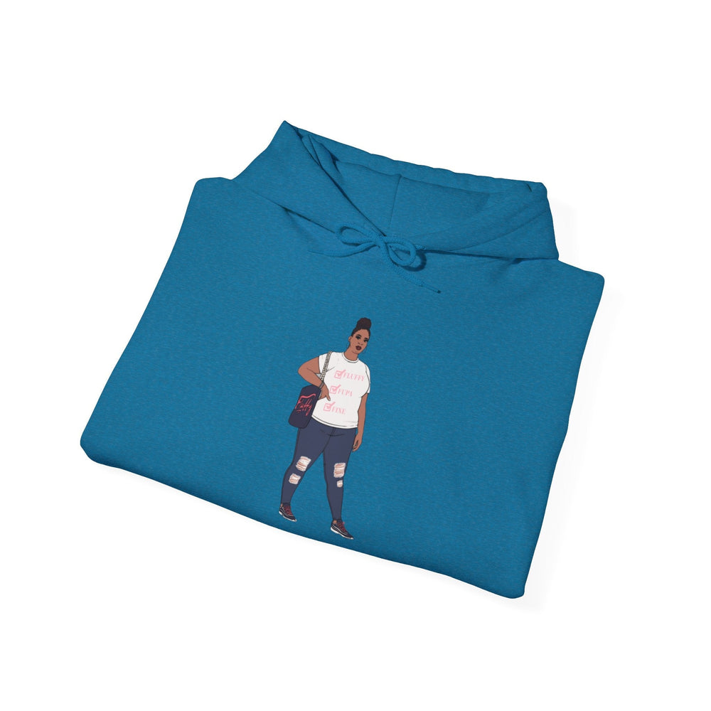 Jana Small-5xl Plus Size Model Caricature Hoodie Sweatshirt Hoodie Printify 