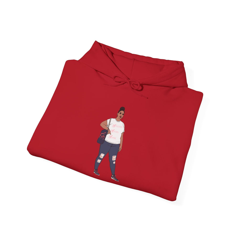 Jana Small-5xl Plus Size Model Caricature Hoodie Sweatshirt Hoodie Printify 