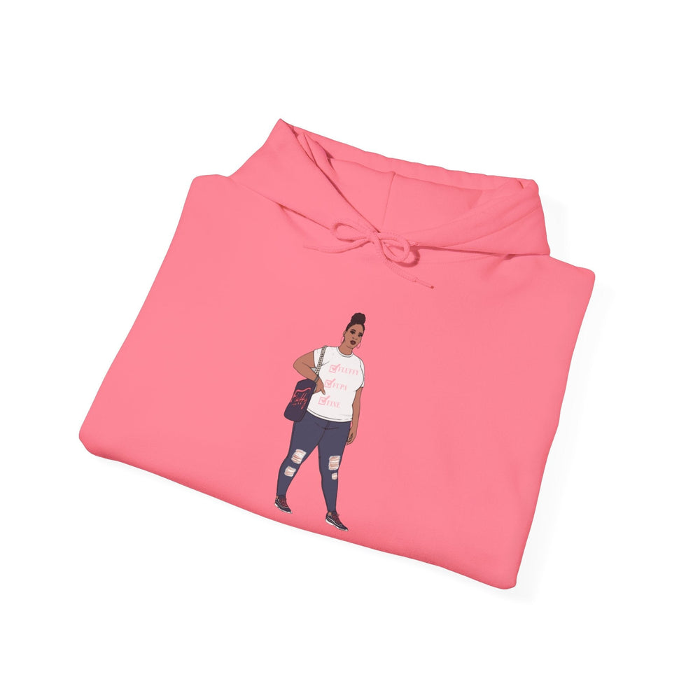 Jana Small-5xl Plus Size Model Caricature Hoodie Sweatshirt Hoodie Printify 