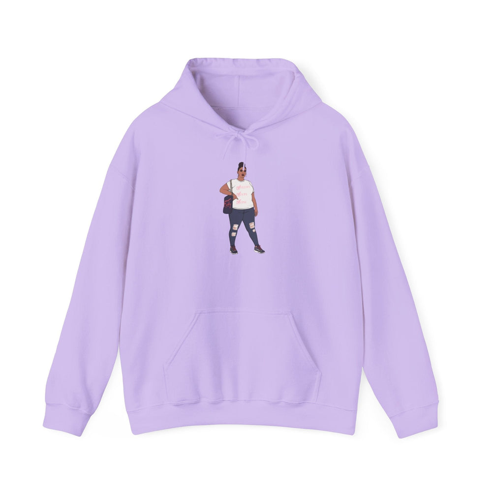 Jana Small-5xl Plus Size Model Caricature Hoodie Sweatshirt Hoodie Printify Orchid S 