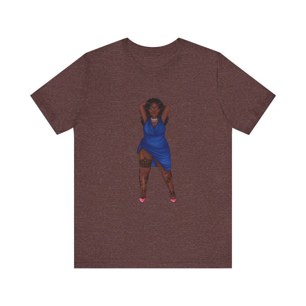 Kendra Plus Size Show Off Your Fluff Tshirt T-Shirt Printify Heather Maroon XS 