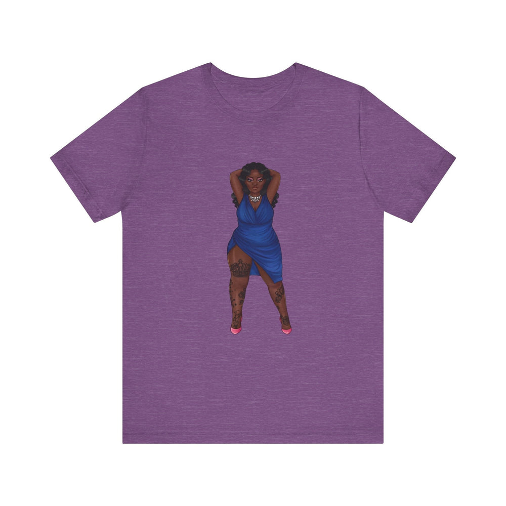 Kendra Plus Size Show Off Your Fluff Tshirt T-Shirt Printify Heather Team Purple XS 