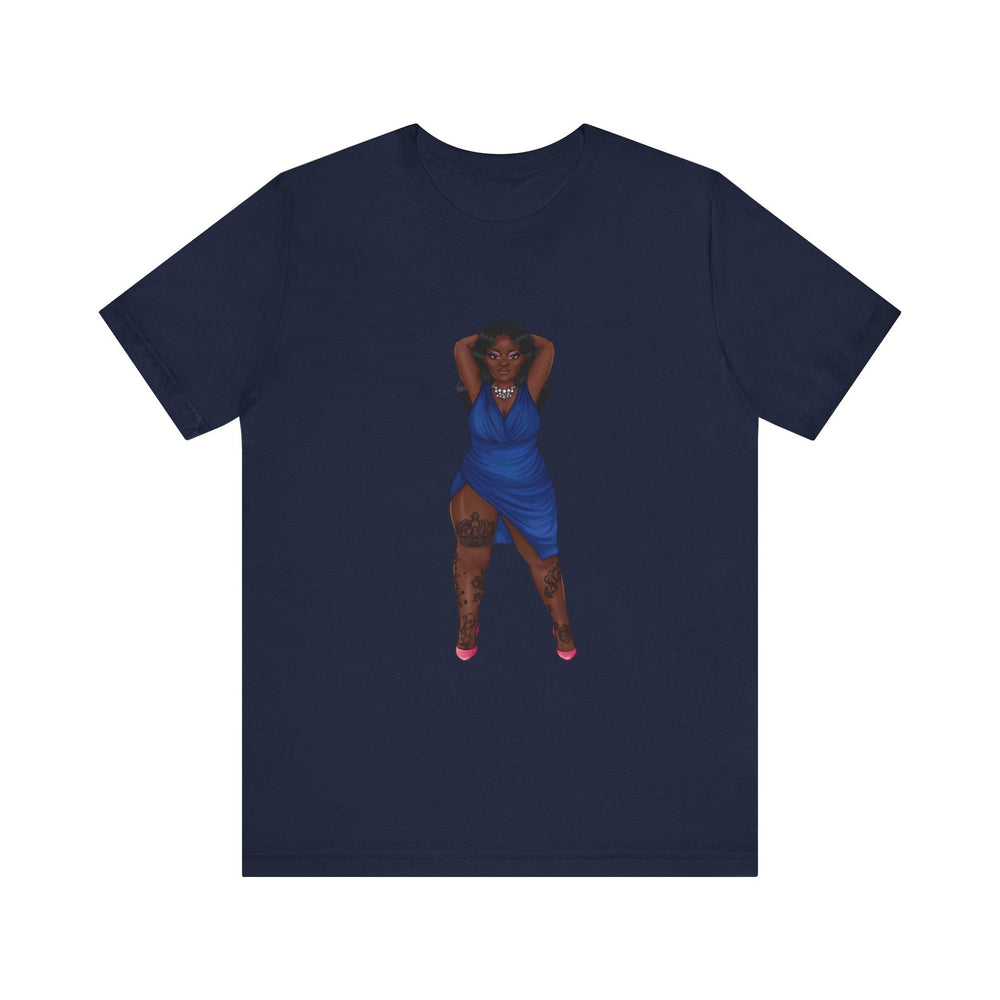 Kendra Plus Size Show Off Your Fluff Tshirt T-Shirt Printify Navy S 