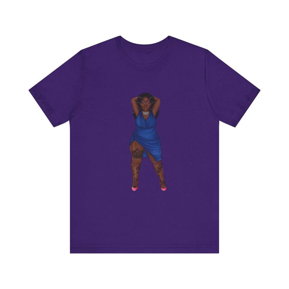 Kendra Plus Size Show Off Your Fluff Tshirt T-Shirt Printify Team Purple XS 