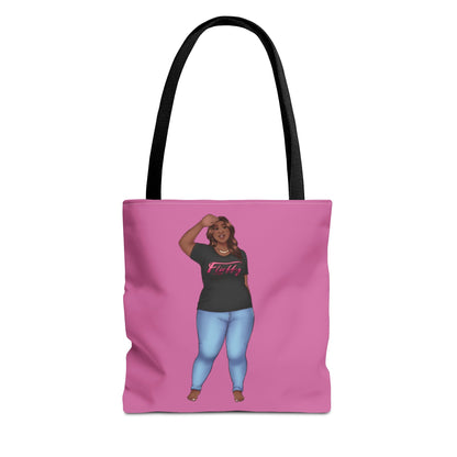 LaTonya Tote Bag (AOP) Bags Printify 13" × 13'' Black 