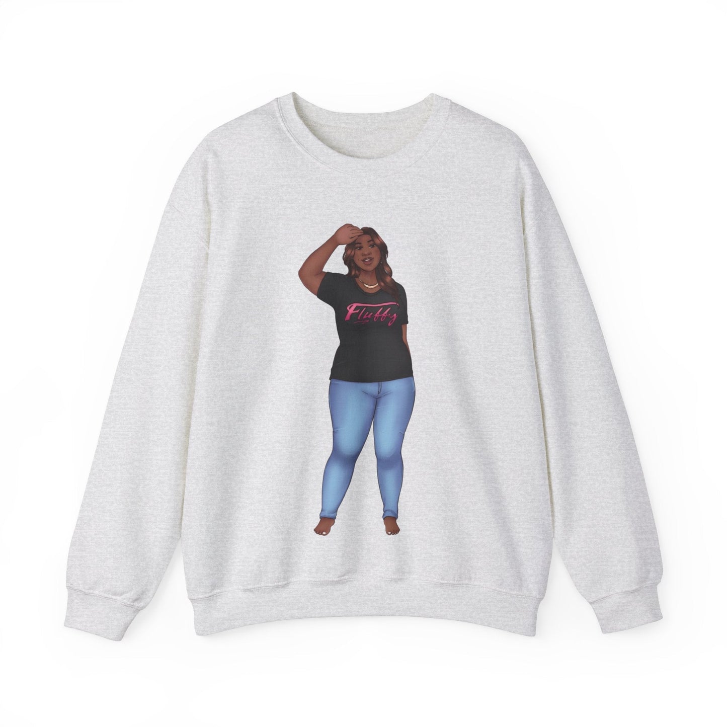 LaTonya Unisex Heavy Blend™ Crewneck Sweatshirt Sweatshirt Printify S Ash 
