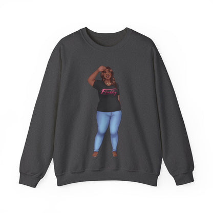 LaTonya Unisex Heavy Blend™ Crewneck Sweatshirt Sweatshirt Printify S Dark Heather 