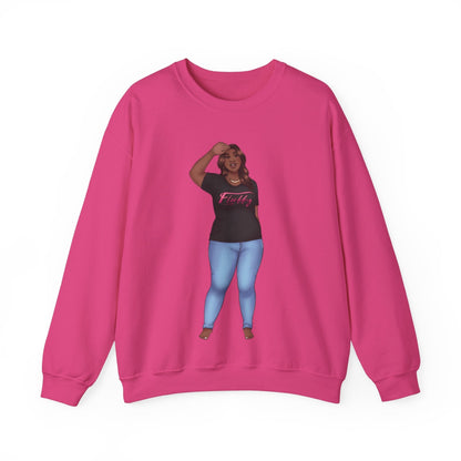 LaTonya Unisex Heavy Blend™ Crewneck Sweatshirt Sweatshirt Printify S Heliconia 