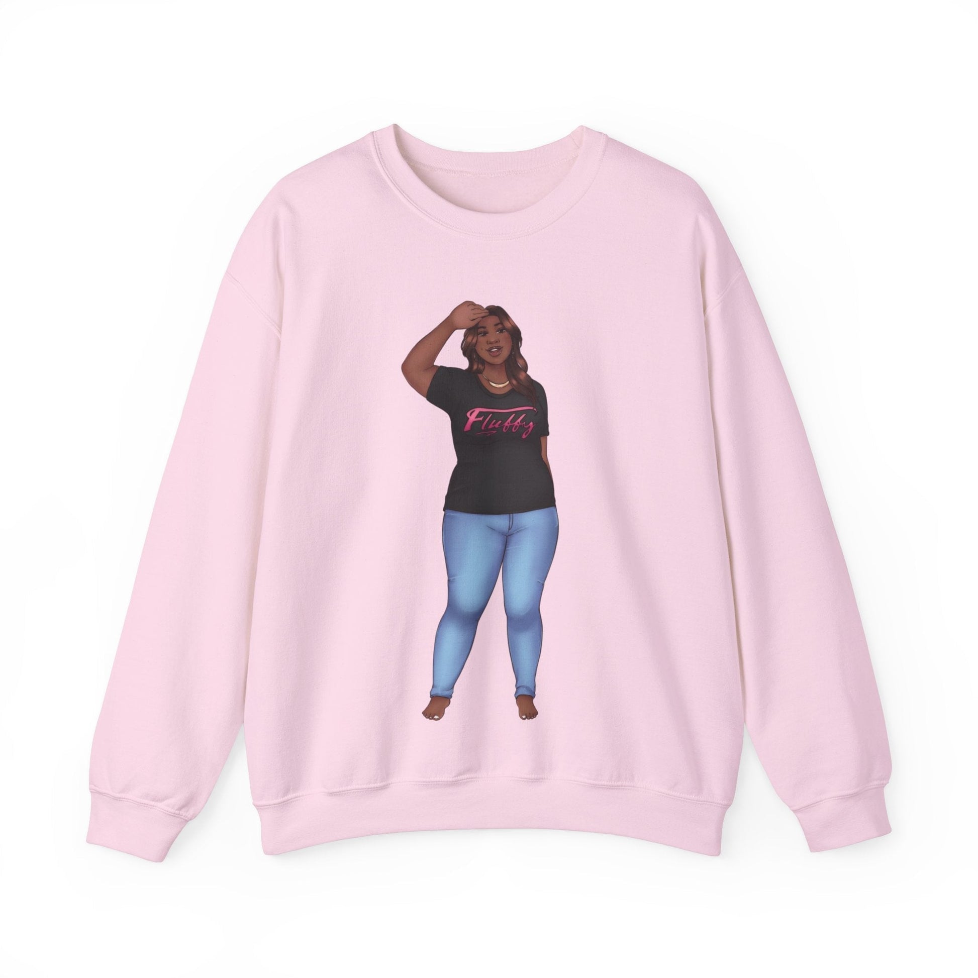 LaTonya Unisex Heavy Blend™ Crewneck Sweatshirt Sweatshirt Printify S Light Pink 