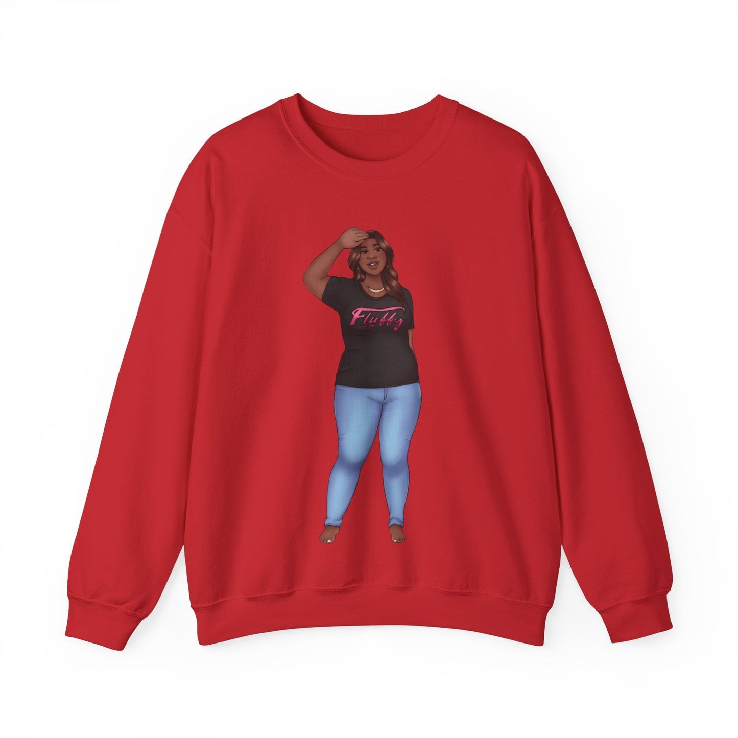 LaTonya Unisex Heavy Blend™ Crewneck Sweatshirt Sweatshirt Printify S Red 