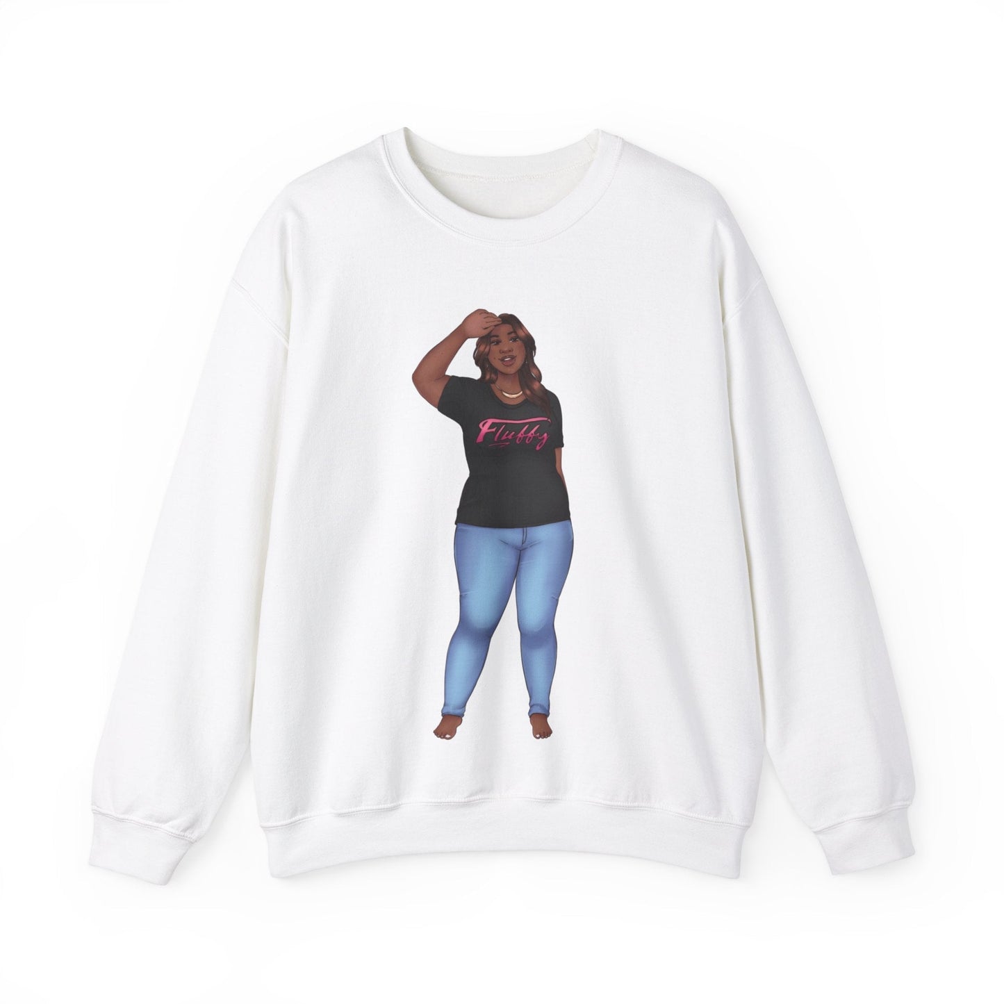 LaTonya Unisex Heavy Blend™ Crewneck Sweatshirt Sweatshirt Printify S White 