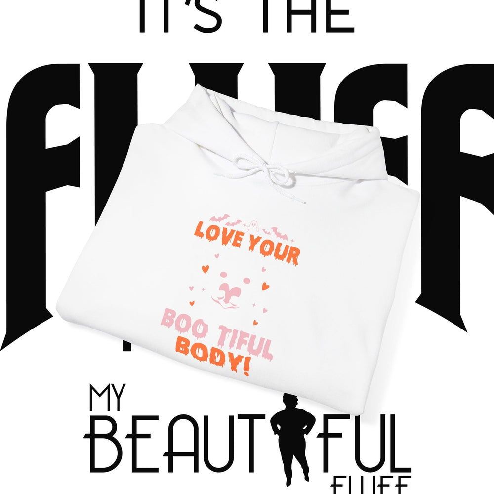 Love Your Boo-tiful Body Halloween Self-Love Hooded Sweatshirt Hoodie Printify 