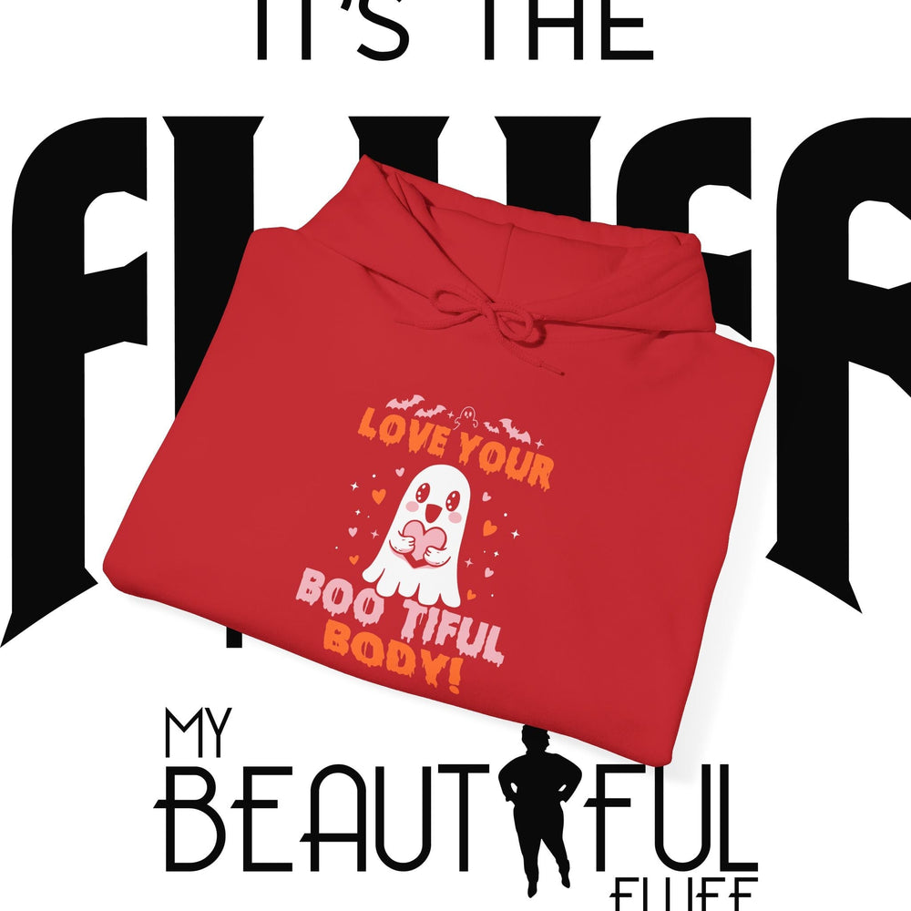 Love Your Boo-tiful Body Halloween Self-Love Hooded Sweatshirt Hoodie Printify 