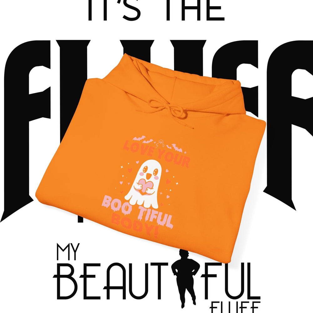 Love Your Boo-tiful Body Halloween Self-Love Hooded Sweatshirt Hoodie Printify 