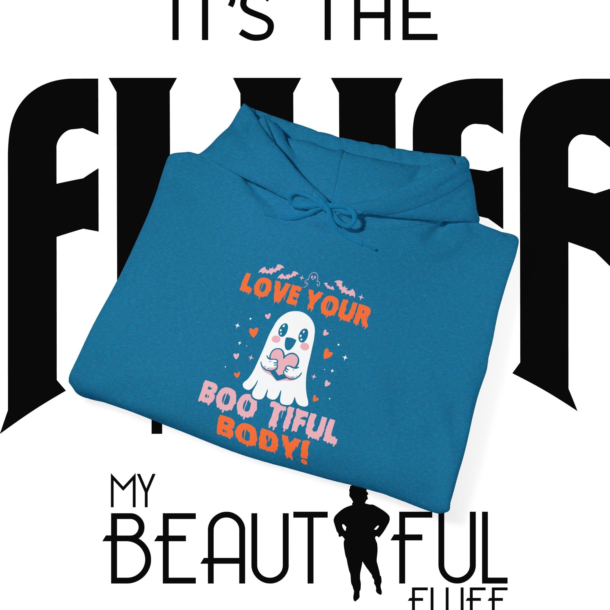 Love Your Boo-tiful Body Halloween Self-Love Hooded Sweatshirt Hoodie Printify 