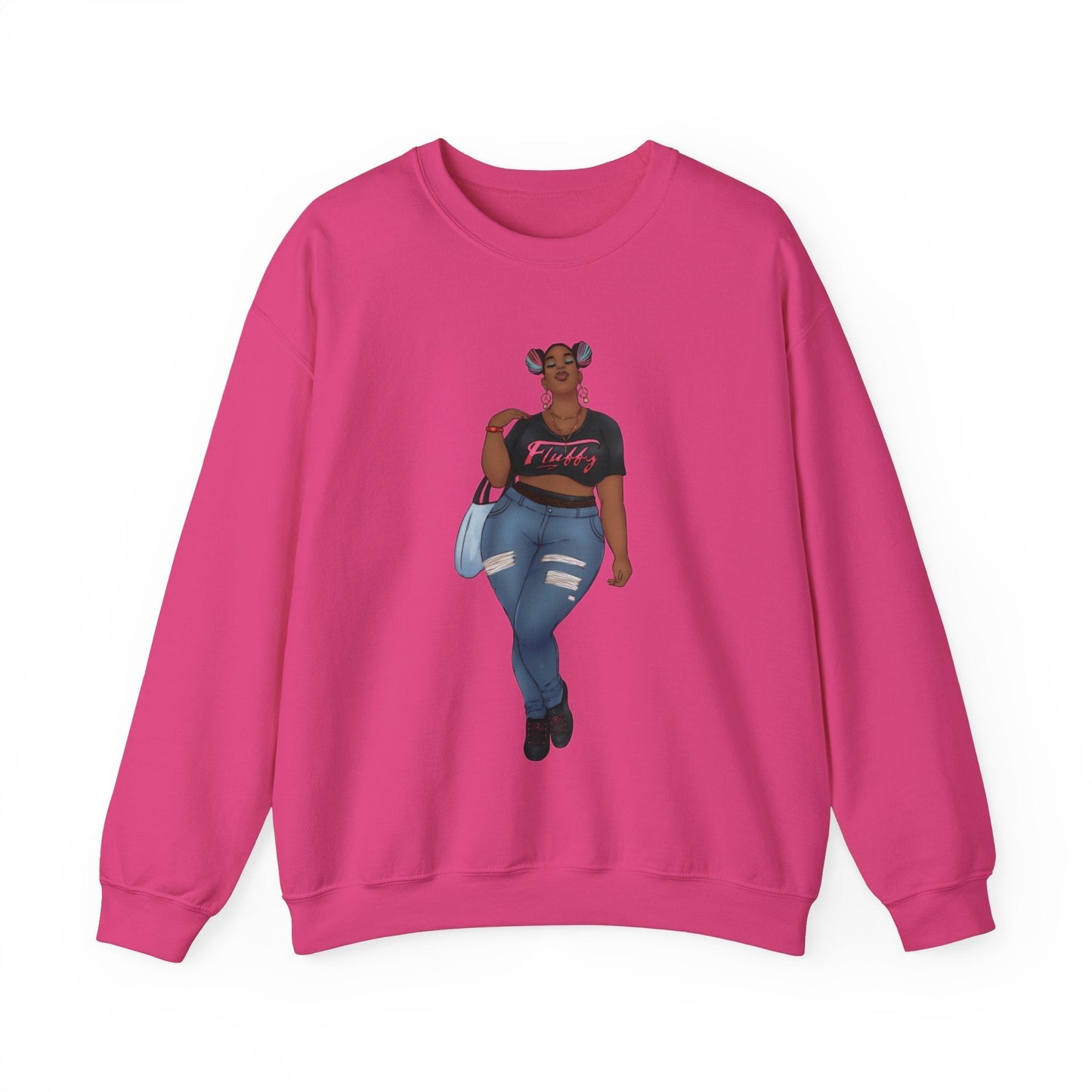 Mimi Sweatshirt Unisex Heavy Blend Crewneck Sweatshirt Printify M Heliconia 