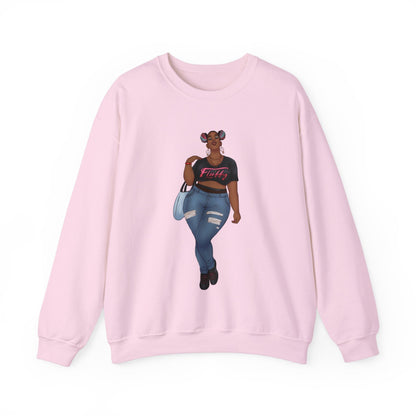 Mimi Sweatshirt Unisex Heavy Blend Crewneck Sweatshirt Printify S Light Pink 