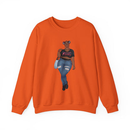 Mimi Sweatshirt Unisex Heavy Blend Crewneck Sweatshirt Printify S Orange 