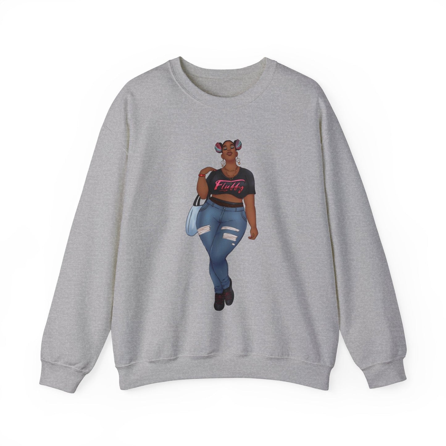 Mimi Sweatshirt Unisex Heavy Blend Crewneck Sweatshirt Printify S Sport Grey 