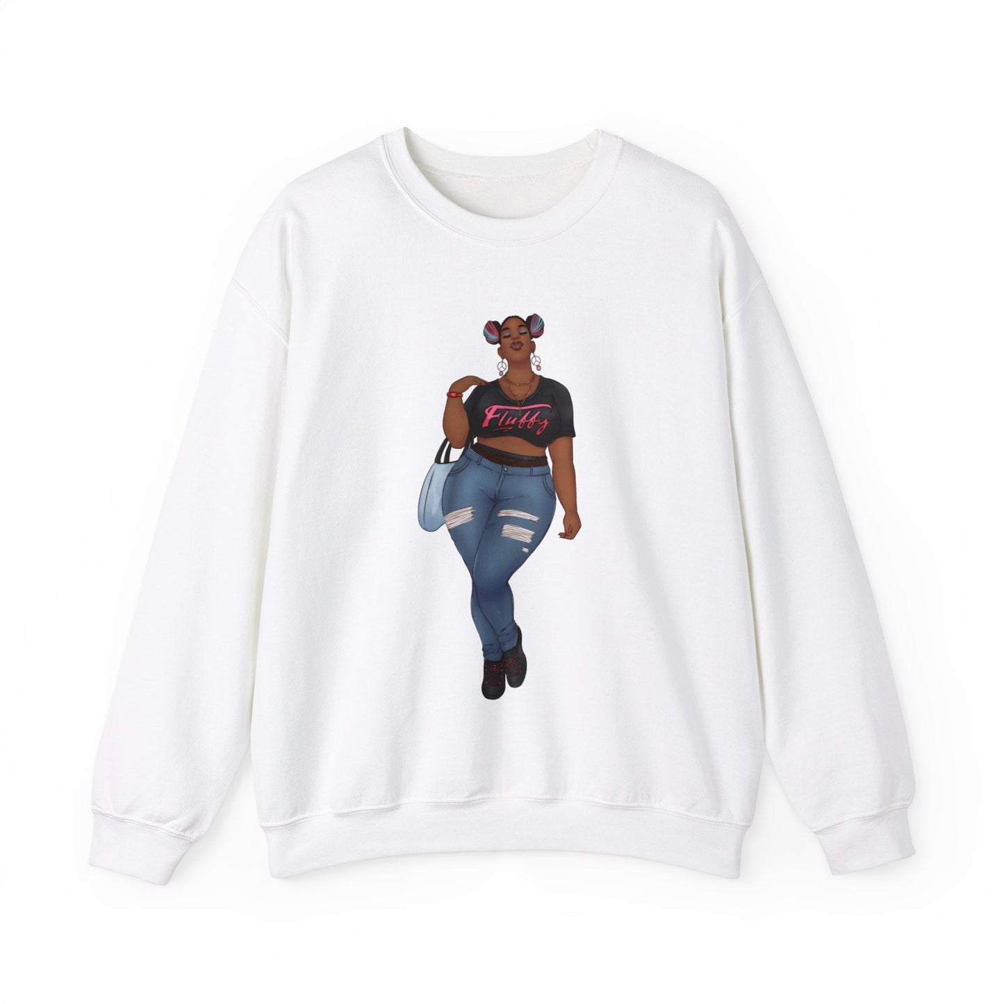 Mimi Sweatshirt Unisex Heavy Blend Crewneck Sweatshirt Printify S White 