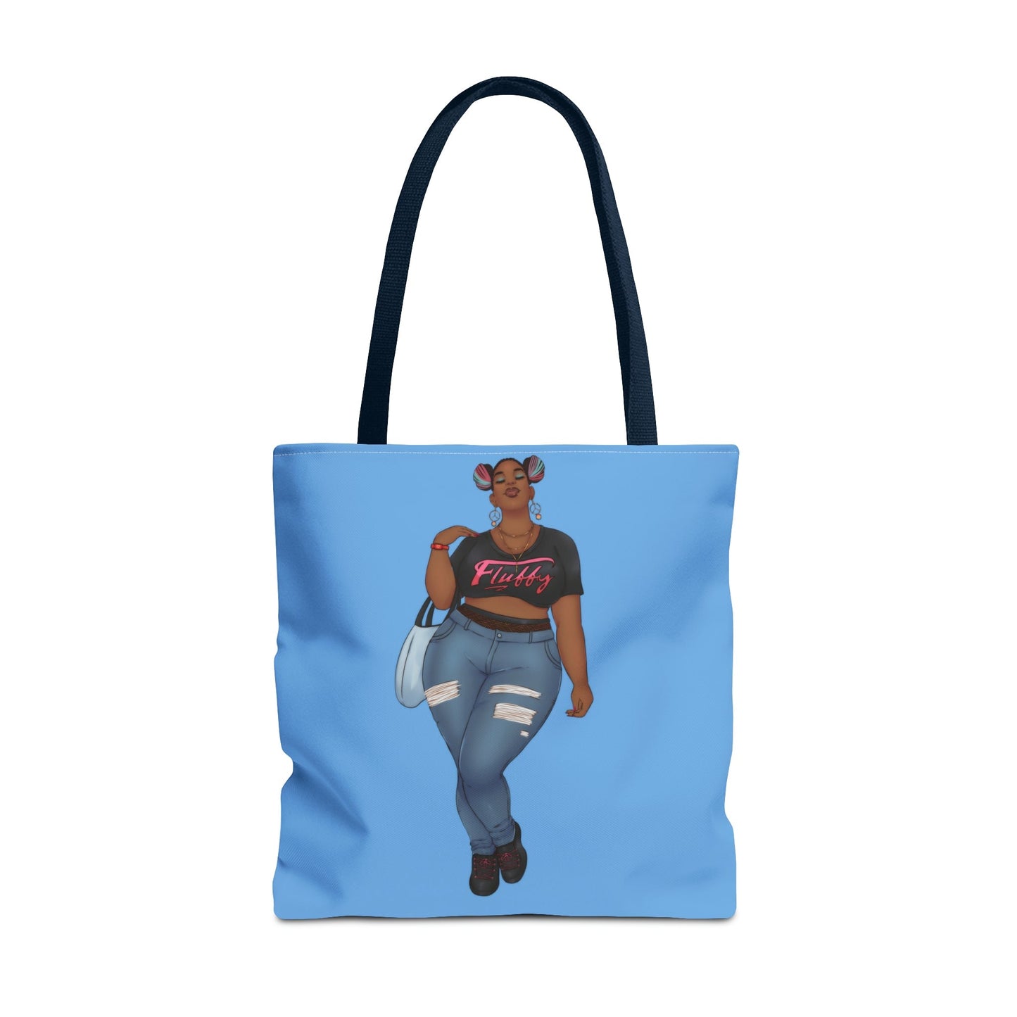 Mimi Tote Bag Bags Printify 18" × 18'' Navy 
