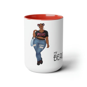 Mimi Two-Tone Coffee Mugs, 15oz Mug Printify 