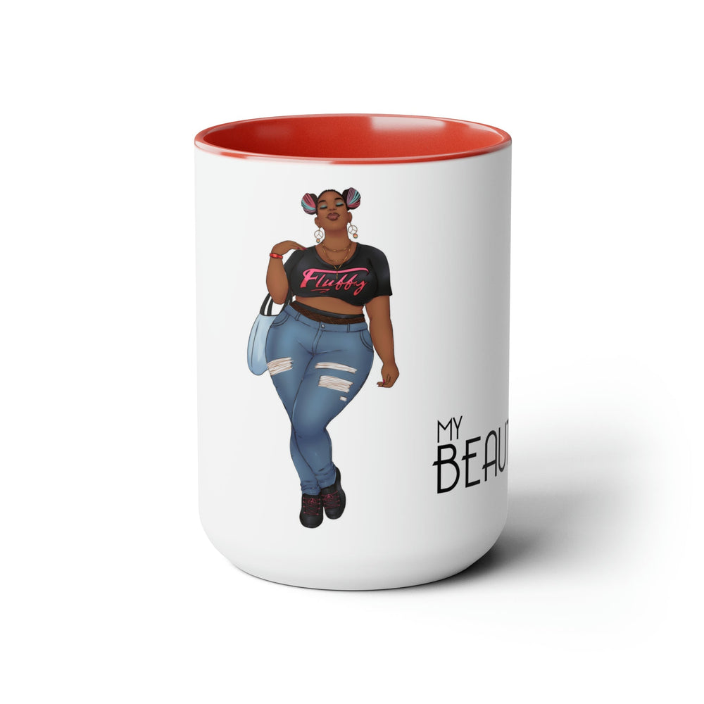 Mimi Two-Tone Coffee Mugs, 15oz Mug Printify 