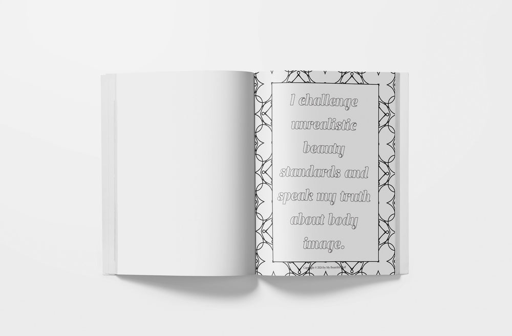 Plus Size Coloring Book for Women Self Love Gift – My Beautiful Canvas by My Beautiful Fluff