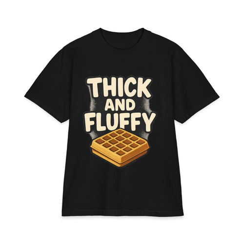 Plus Size Waffle Shirt — Thick & Fluffy S–7XL T-Shirt Printify S Black 
