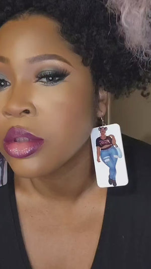 Mimi Wooded Plus Size Earrings
