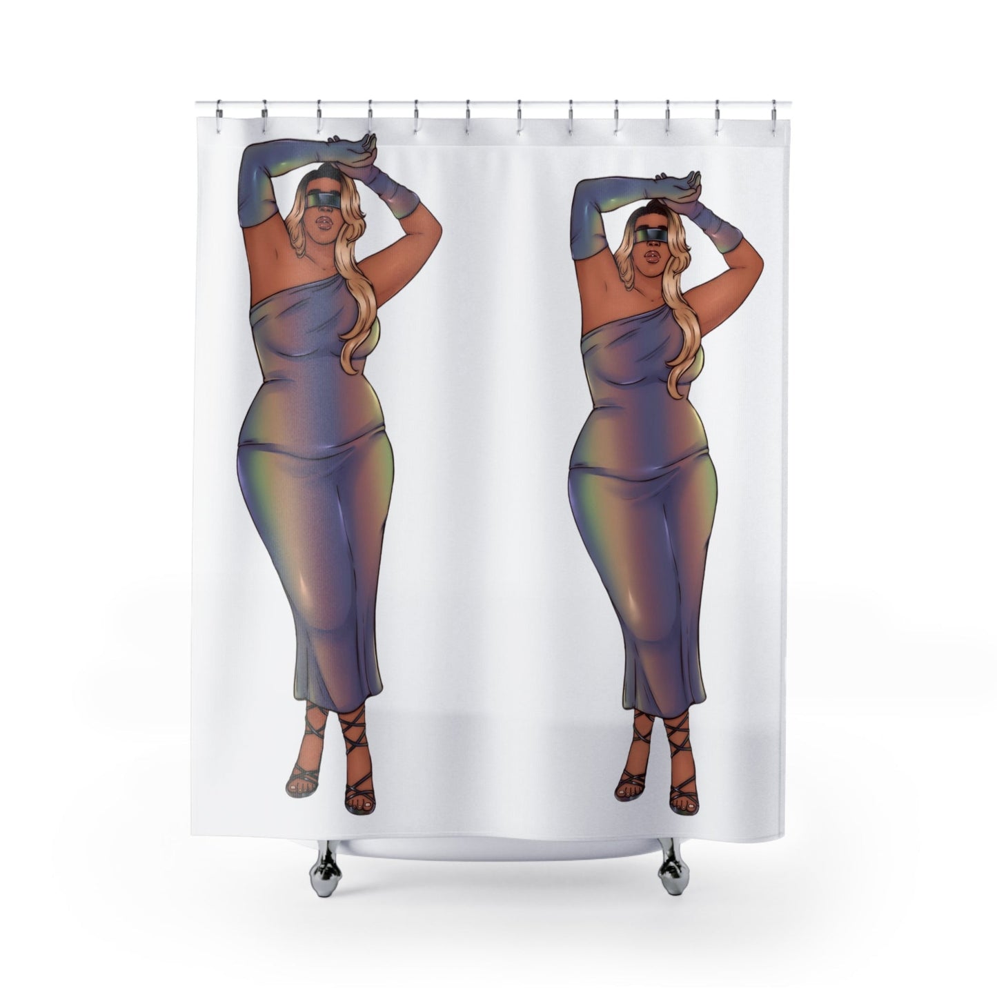 Shower Curtains - Show Off Your Fluff Collection featuring Tazah Home Decor Printify 