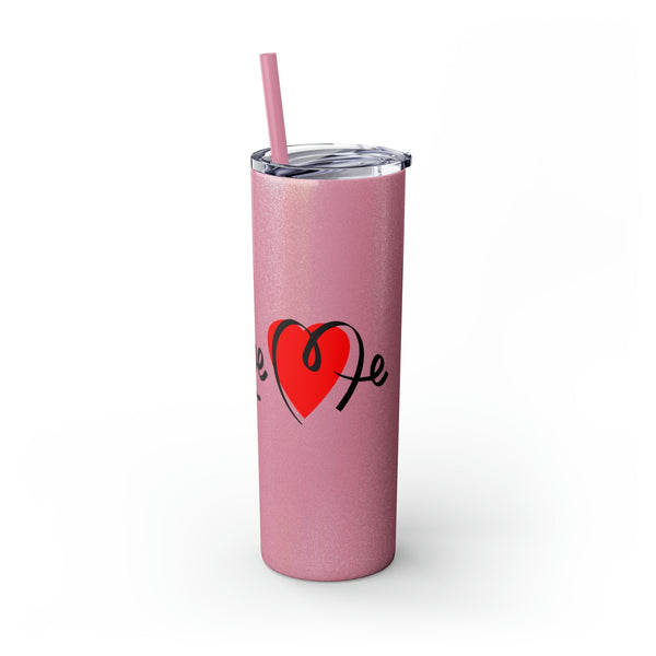 Skinny Tumbler with Straw, 20oz Mug Printify 