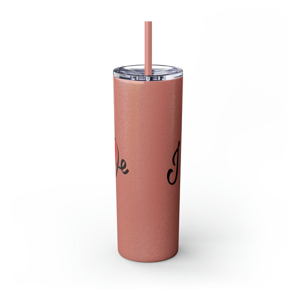 Skinny Tumbler with Straw, 20oz Mug Printify 