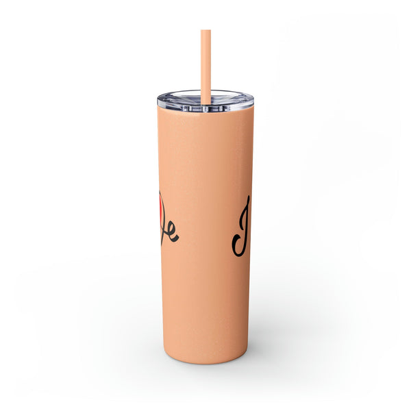 Skinny Tumbler with Straw, 20oz Mug Printify 