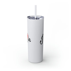 Skinny Tumbler with Straw, 20oz Mug Printify 