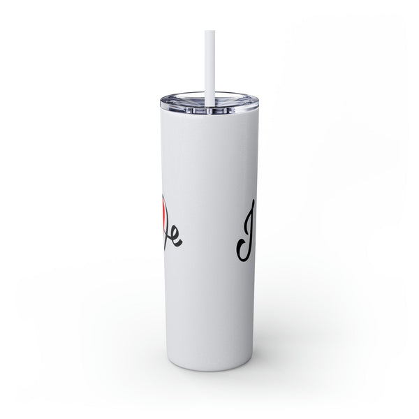 Skinny Tumbler with Straw, 20oz Mug Printify 