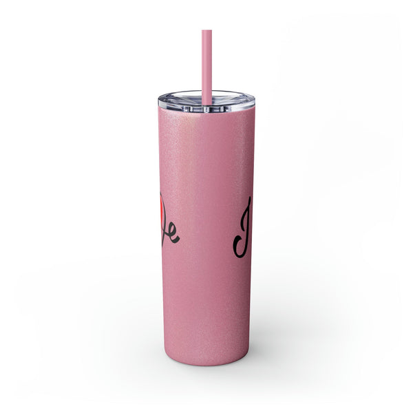 Skinny Tumbler with Straw, 20oz Mug Printify 