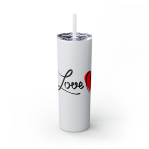 Skinny Tumbler with Straw, 20oz Mug Printify Glossy Glitter Iceberg 20oz