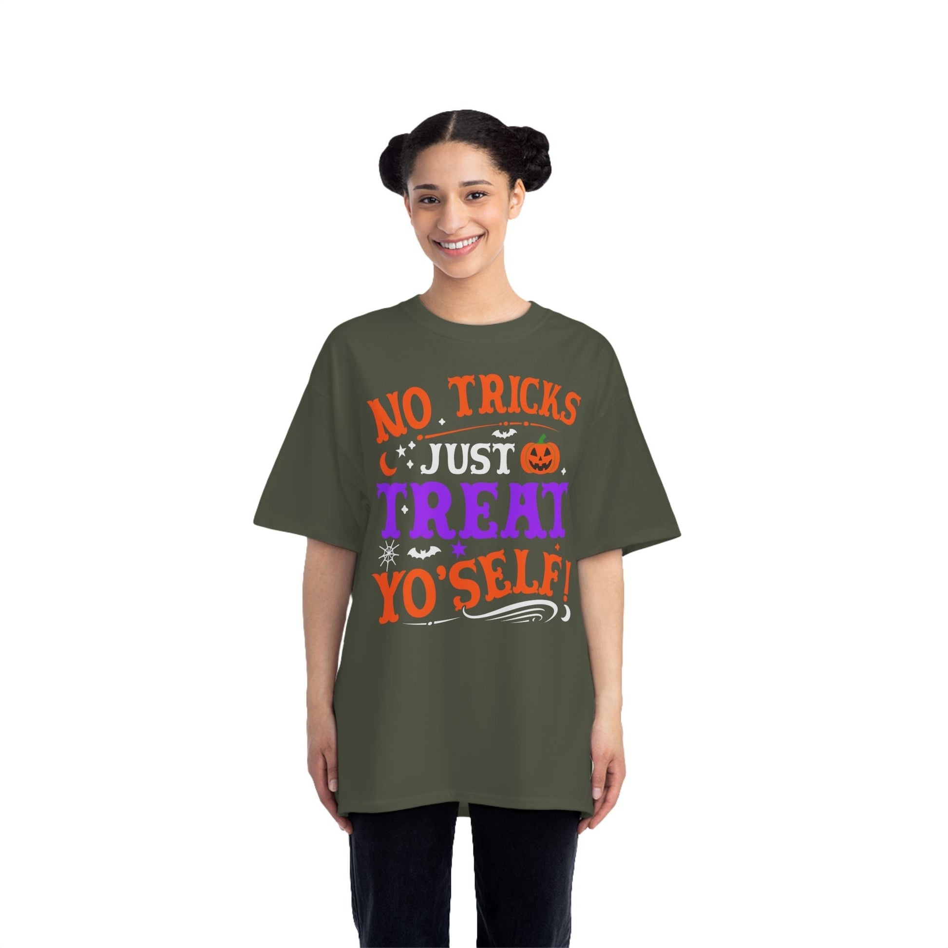 T-Shirt No Ticks Just Treat Yourself Halloween Size 6XL T-Shirt Printify 