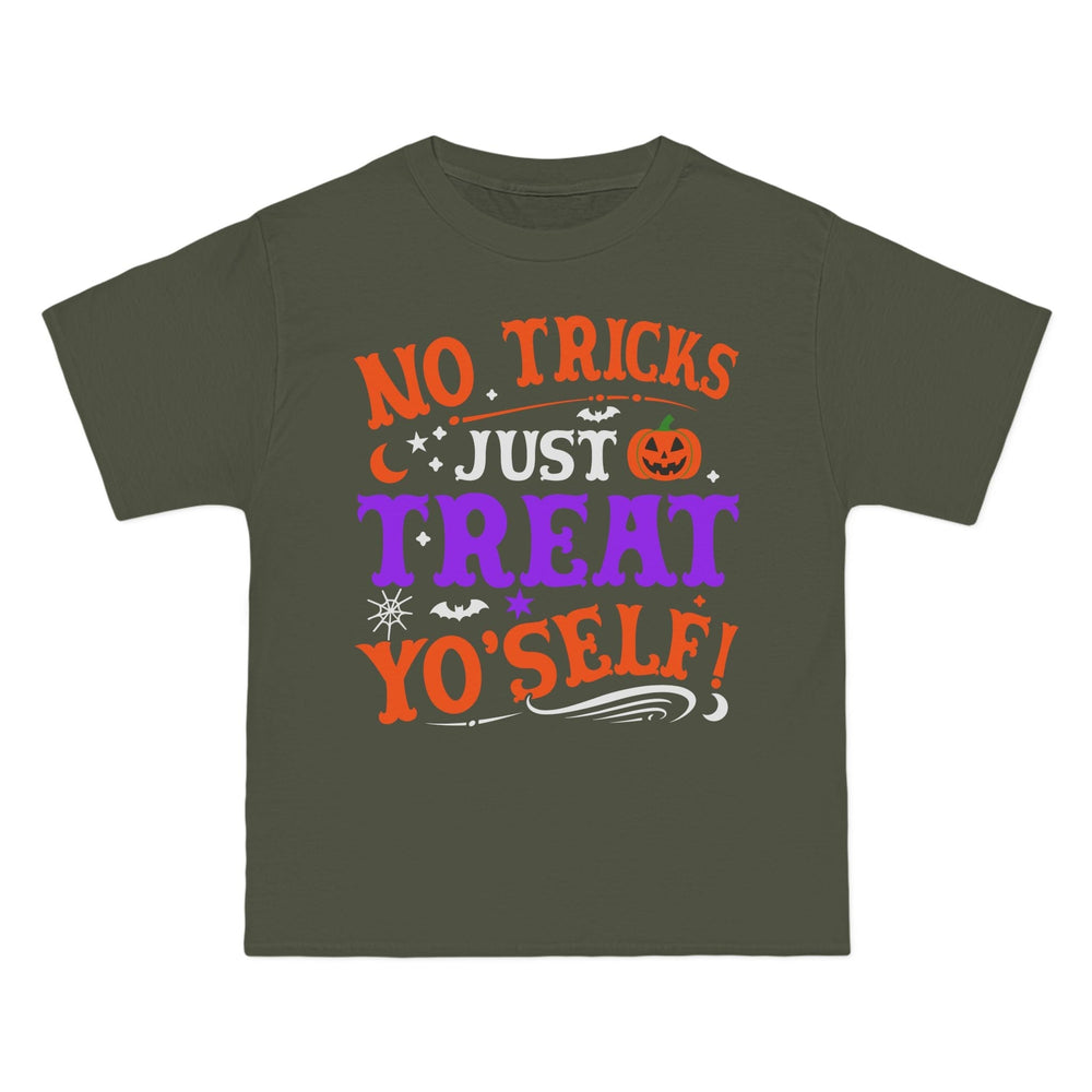 T-Shirt No Ticks Just Treat Yourself Halloween Size 6XL T-Shirt Printify Fatigue Green S 