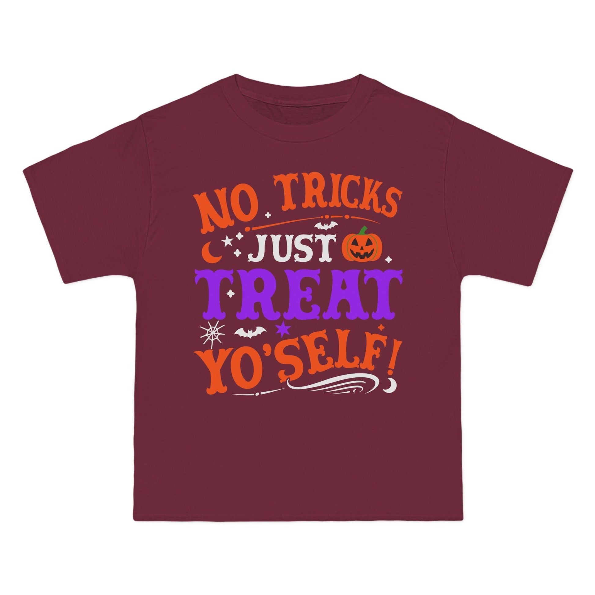 T-Shirt No Ticks Just Treat Yourself Halloween Size 6XL T-Shirt Printify Maroon S 