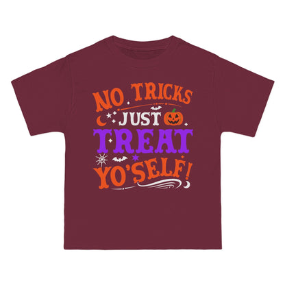 T-Shirt No Ticks Just Treat Yourself Halloween Size 6XL T-Shirt Printify Maroon S 