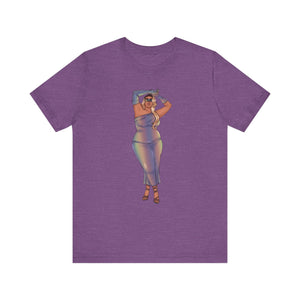 Tazah Unisex Classic Comfort Tee S-4XL - Show Off Your Fluff Collection T-Shirt Printify Heather Team Purple XS 
