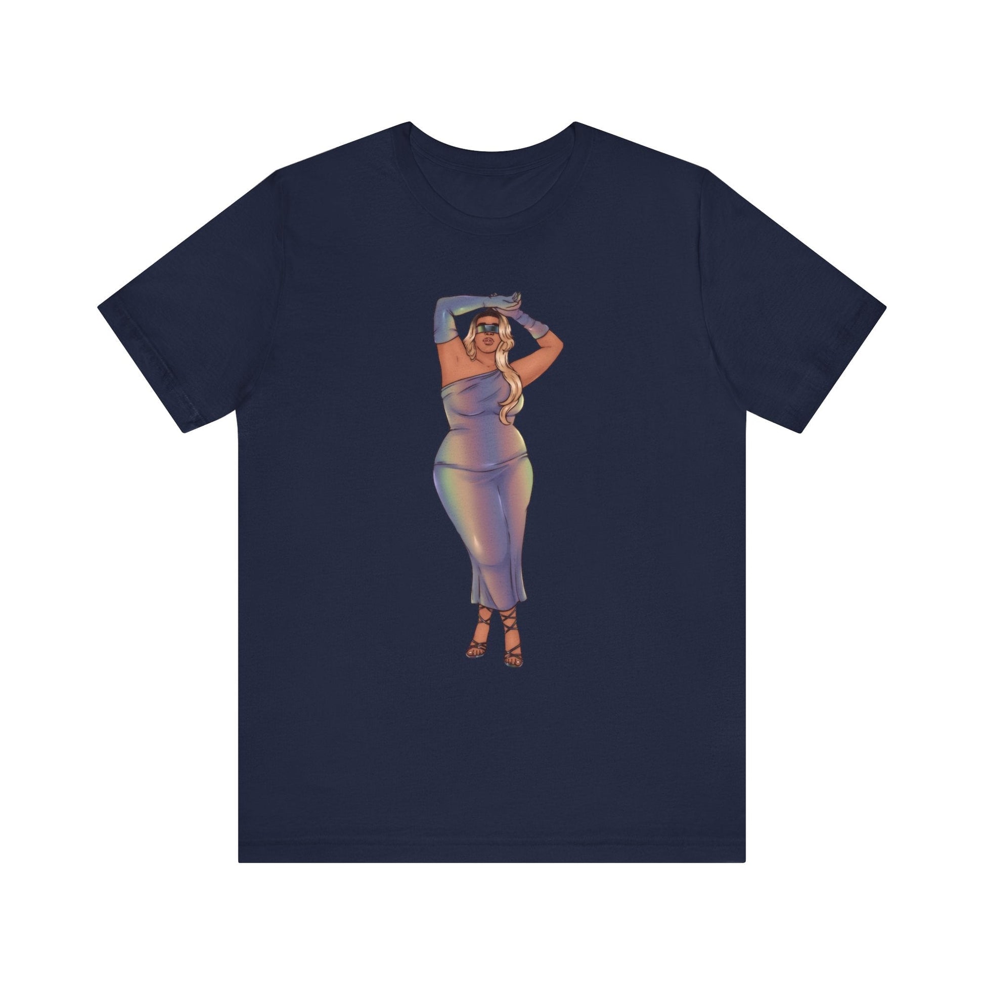 Tazah Unisex Classic Comfort Tee S-4XL - Show Off Your Fluff Collection T-Shirt Printify Navy S 