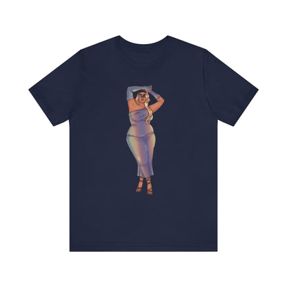 Tazah Unisex Classic Comfort Tee S-4XL - Show Off Your Fluff Collection T-Shirt Printify Navy S 