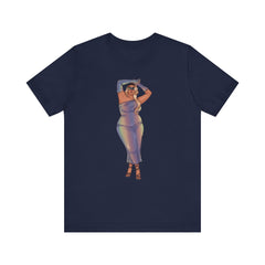 Tazah Unisex Classic Comfort Tee S-4XL - Show Off Your Fluff Collection T-Shirt Printify Navy S 