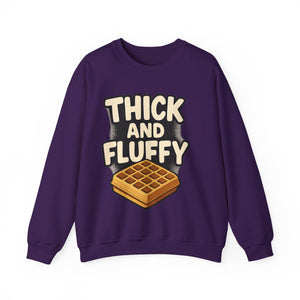 Thick and Fluffy Unisex Heavy Blend™ Crewneck Sweatshirt Sweatshirt Printify S Purple 