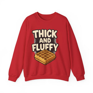 Thick and Fluffy Unisex Heavy Blend™ Crewneck Sweatshirt Sweatshirt Printify S Red 