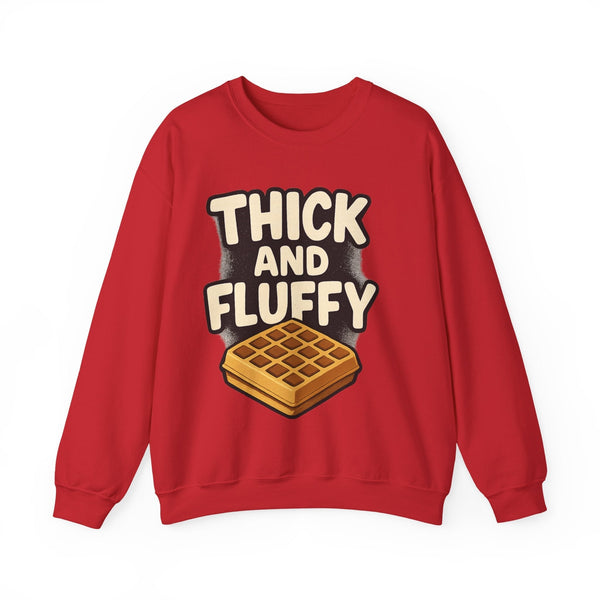 Thick and Fluffy Unisex Heavy Blend™ Crewneck Sweatshirt Sweatshirt Printify S Red 
